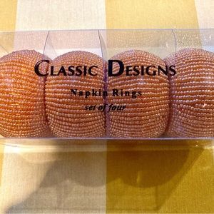 New, Beautiful napkin ring holders . In unopened package